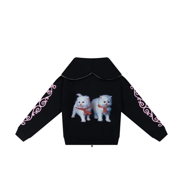 HAPPY KITTEN BUTTERFLY HOODIE – Ashley Williams