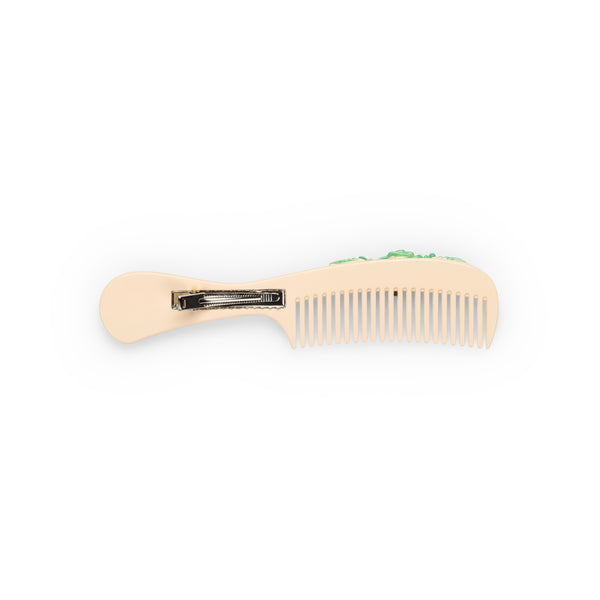 PEACH FLOWER COMB HAIR CLIP – Ashley Williams