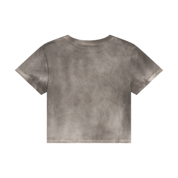 WASHED GREY CRY BABY CROPPED T-SHIRT – Ashley Williams