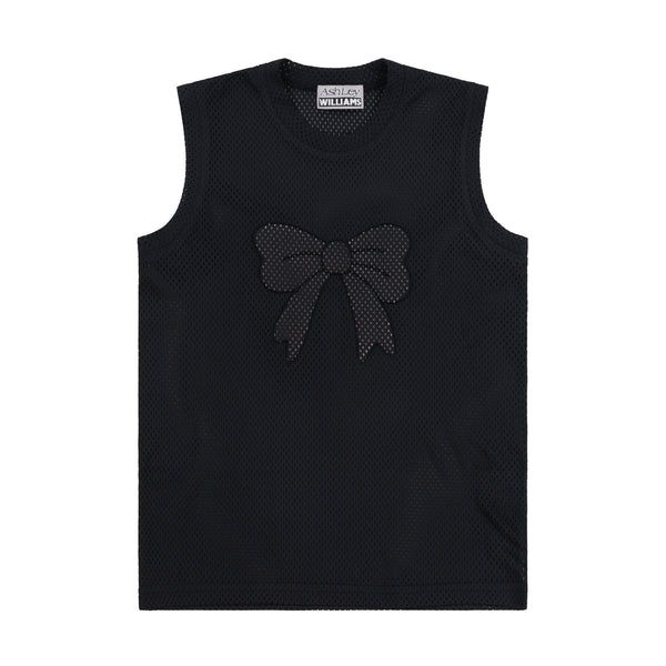 AshLey Williams 3Dリボン　タンクトップ Black 3D Bow Tank Top by Ashley Williams on Sale