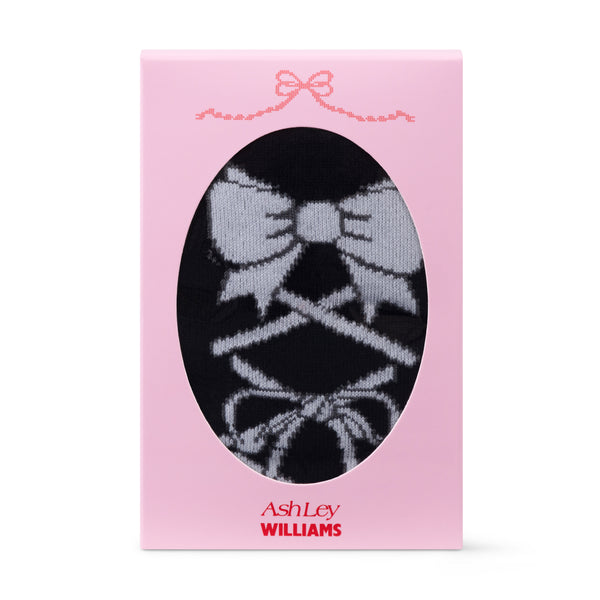 LACE KNEE SOCKS - BLACK – Ashley Williams