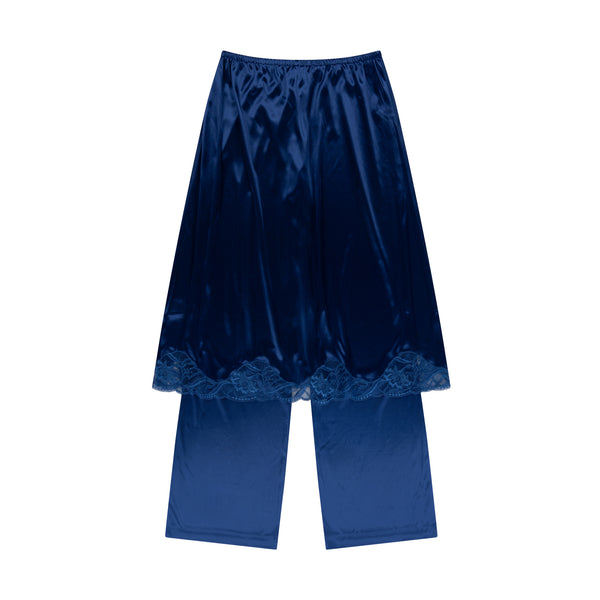 NAVY LINGERIE TROUSERS