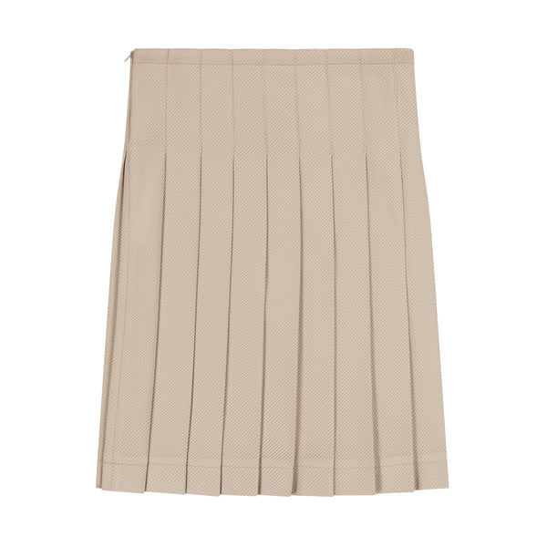 BEIGE PLEATED SKIRT