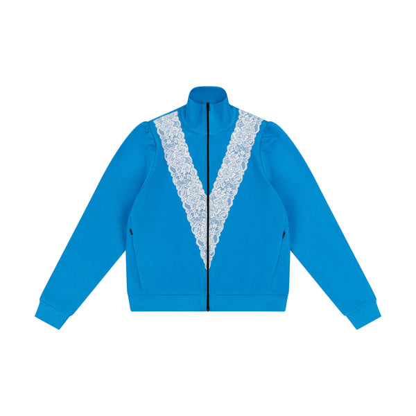 BLUE LACE TRACKSUIT JACKET