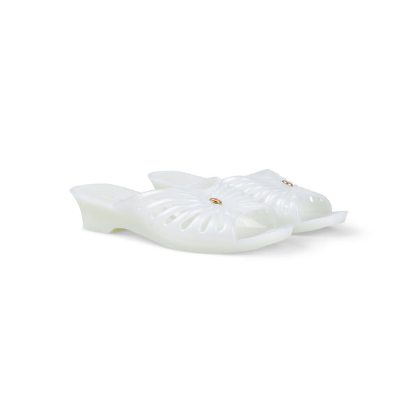 WHITE PEARL JELLY SHOE