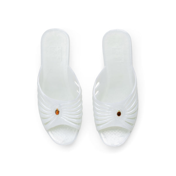 WHITE PEARL JELLY SHOE
