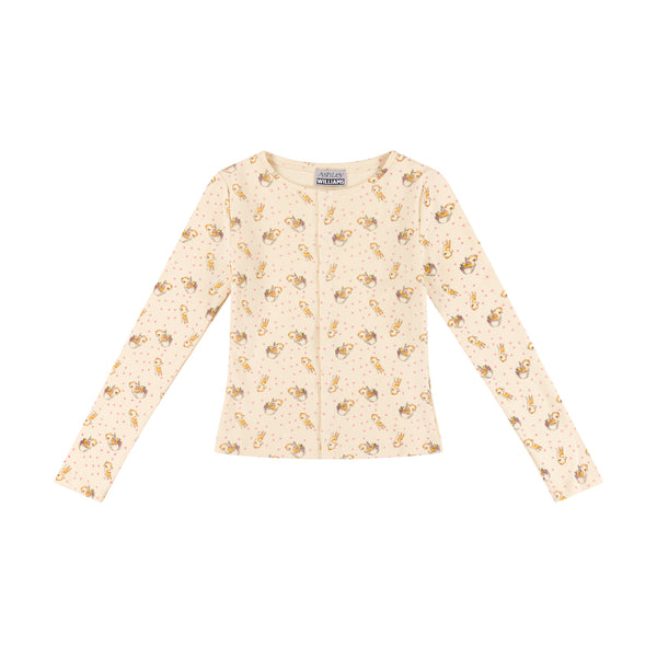 PEACH DEER THERMAL TOP
