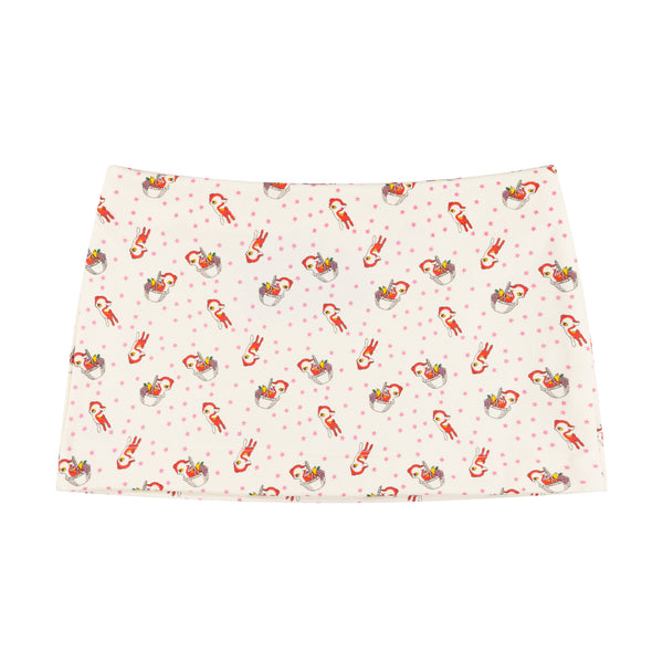 RED DEER MINI SKIRT