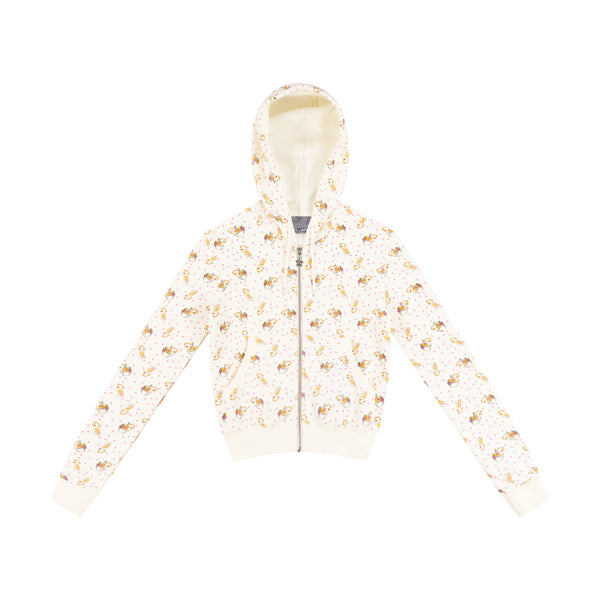 PEACH DEER SHRUNK BABY HOODIE