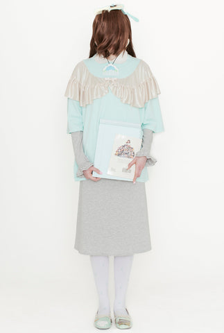 CURTAIN T-SHIRT -CREAM