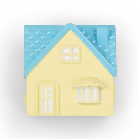 DOLLS HOUSE BROOCH - BLUE