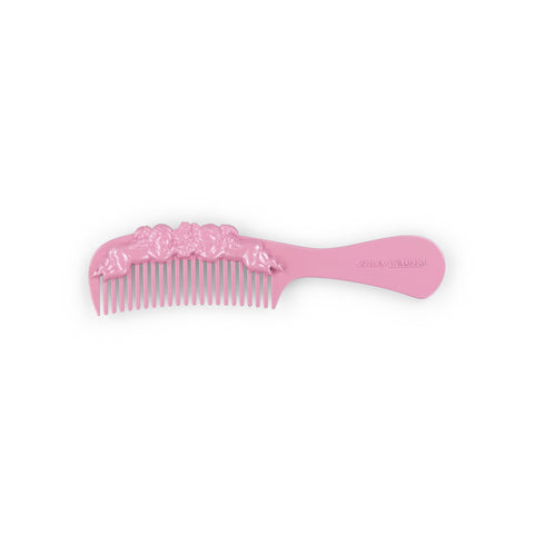 CHERUB COMB BROOCH - PINK