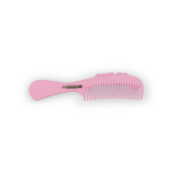 CHERUB COMB BROOCH - PINK
