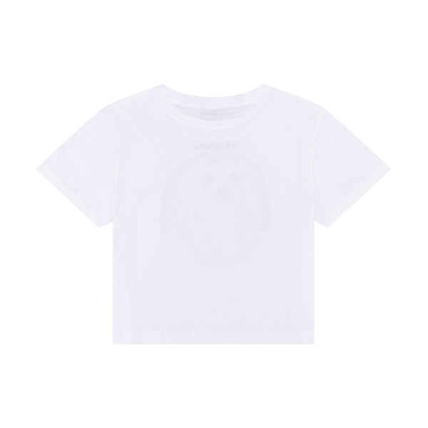 MALTESE CROPPED T-SHIRT - WHITE