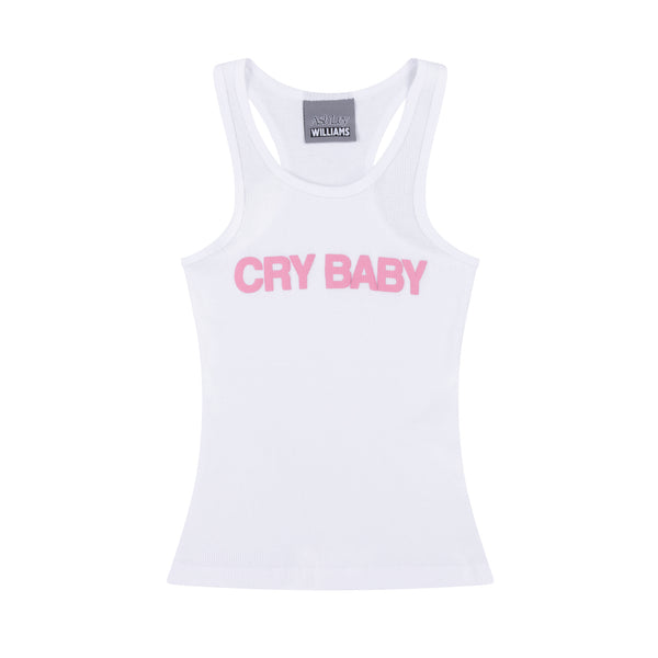 CRY BABY VEST - WHITE