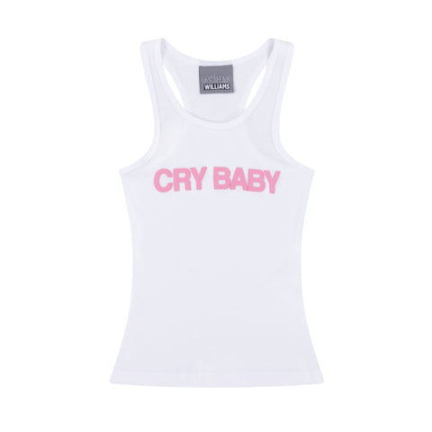 CRY BABY VEST - WHITE