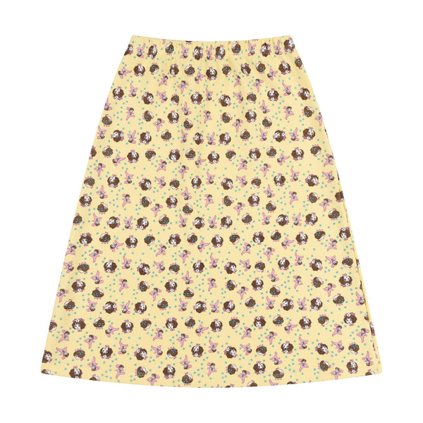 THERMAL MIDI SKIRT  GIRL BABY - YELLOW