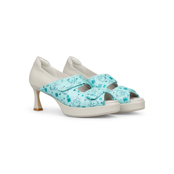LITTLE BEAR VELCRO KITTEN HEELS