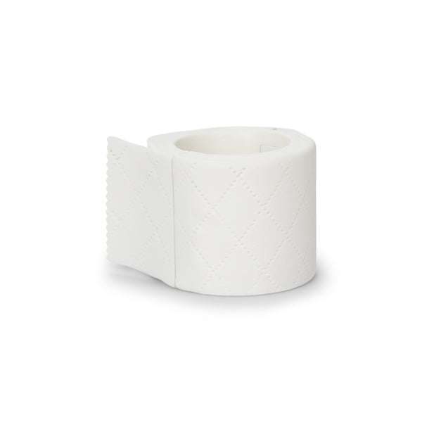 WHITE ASHLEY WILLIAMS X YVMIN  RIBBED TOILET PAPER  BRACELET