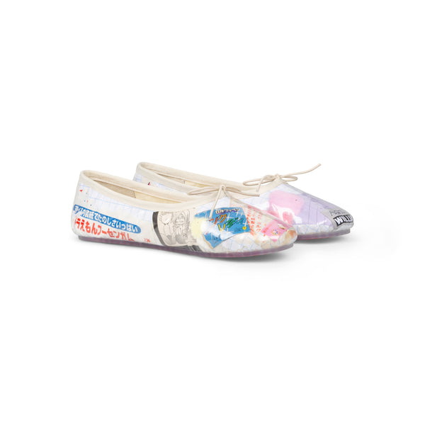 TRASH MELODY FLATS - BLUE GRID