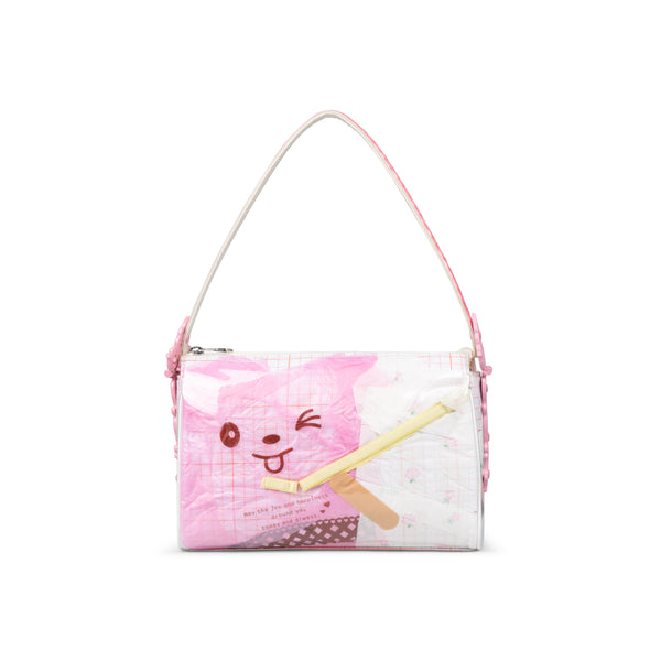 TRASH SPELLBIND HANDBAG - RED GRID