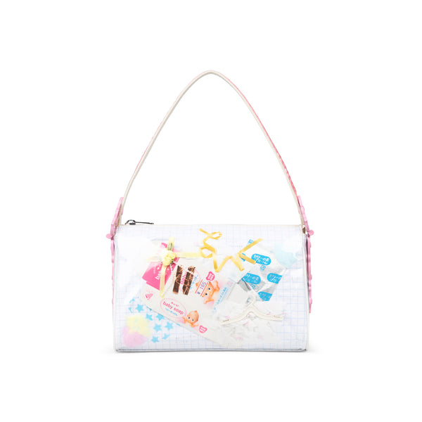 TRASH SPELLBIND HANDBAG - BLUE GRID
