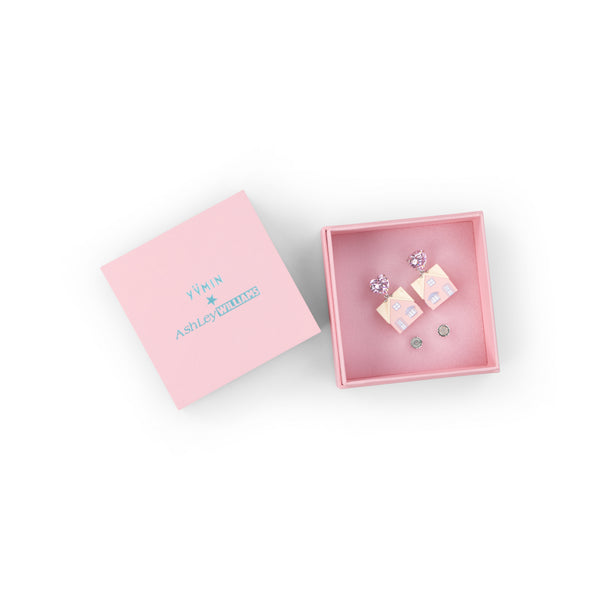 PINK ASHLEY WILLIAMS X YVMIN HOUSE  EARRINGS