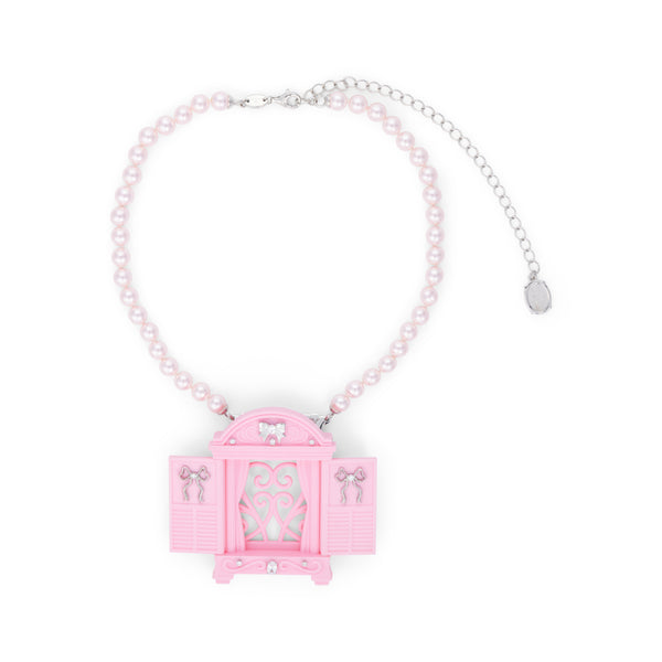 PINK YVMIN X ASHLEY WILLIAMS WINDOW PHOTO FRAME BROOCH NECKLACE