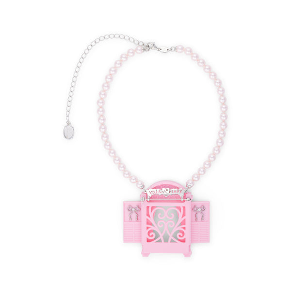 PINK YVMIN X ASHLEY WILLIAMS WINDOW PHOTO FRAME BROOCH NECKLACE