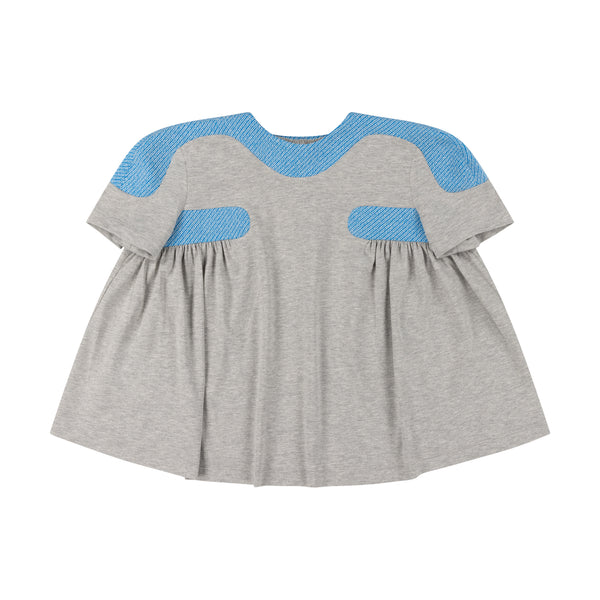GREY PILLBOX TOP