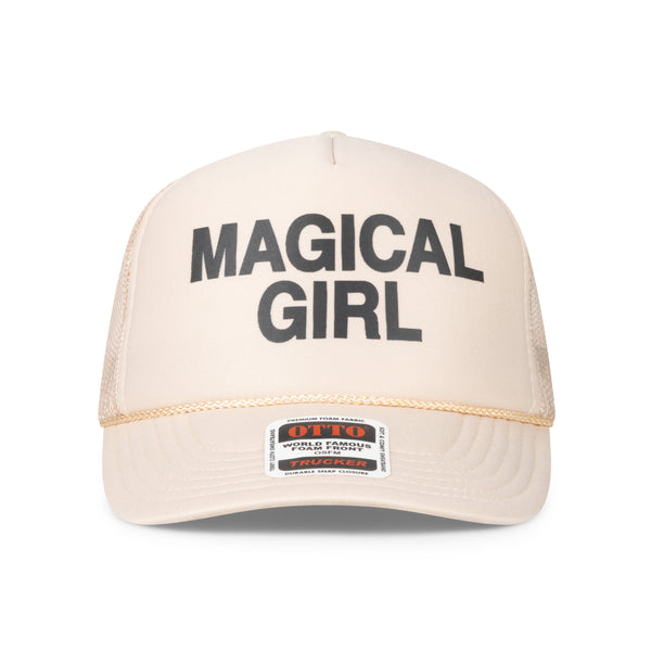 BEIGE MAGICAL GIRL TRUCKER CAP