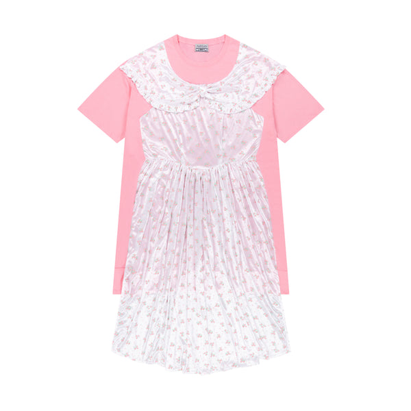 PINK & FLORAL T-SHIRT GOWN