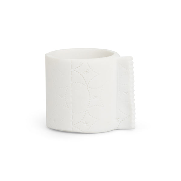 WHITE ASHLEY WILLIAMS X YVMIN  SQUARE TOILET PAPER  BRACELET
