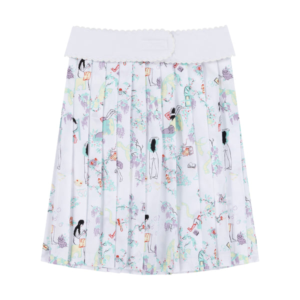 DAY IN THE LIFE PLEATED SKIRT WITH BELT