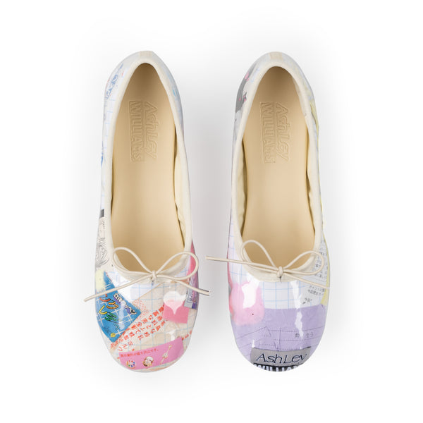 TRASH MELODY FLATS - BLUE GRID
