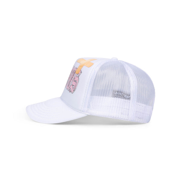 PINK PRECIOUS TRUCKER - WHITE