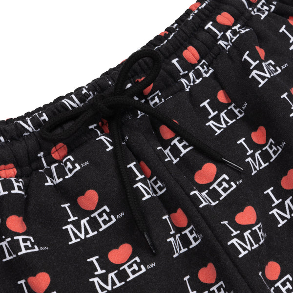 BLACK I HEART ME JOGGERS