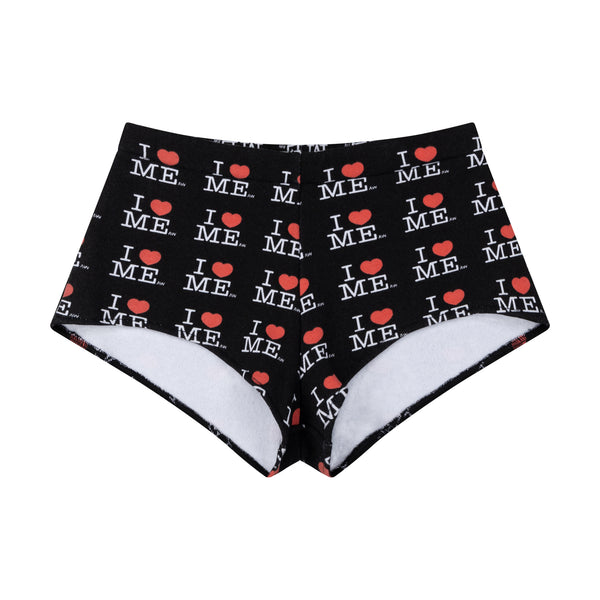 BLACK I HEART ME SERENA SHORTS