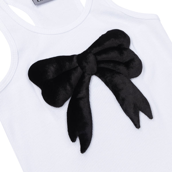 VELVET 3D BOW VEST