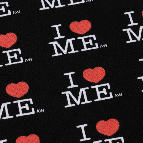 BLACK I HEART ME MINI SKIRT