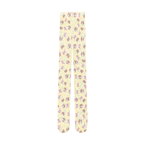 GIRL BABY TIGHTS -  YELLOW