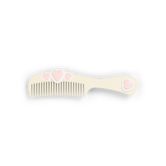 HEARTS COMB HAIR CLIP - CREAM – Ashley Williams
