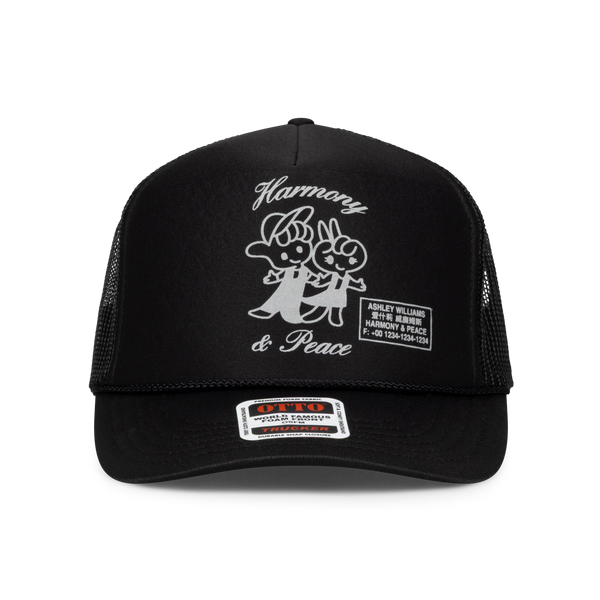 HARMONY & PEACE CAP - BLACK