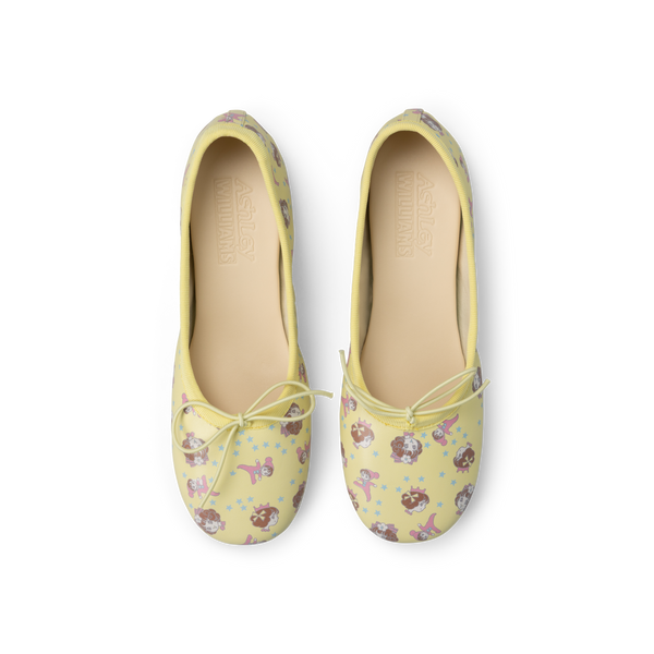 GIRL BABY MELODY FLATS -  YELLOW
