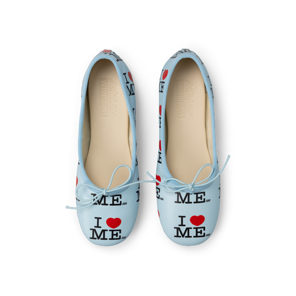 I HEART ME MELODY FLATS -  BLUE