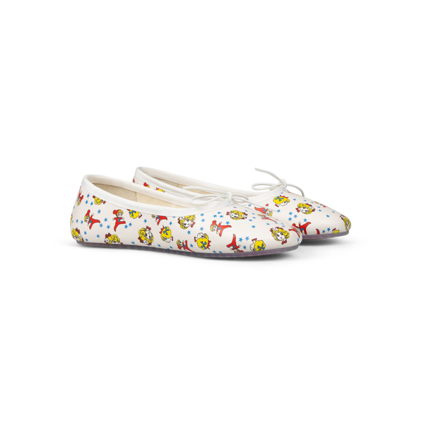 GIRL BABY MELODY FLATS -  WHITE