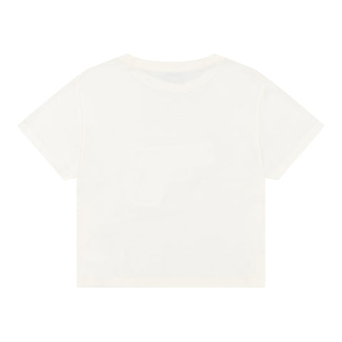 EMBOSSED GUN CROPPED T-SHIRT
