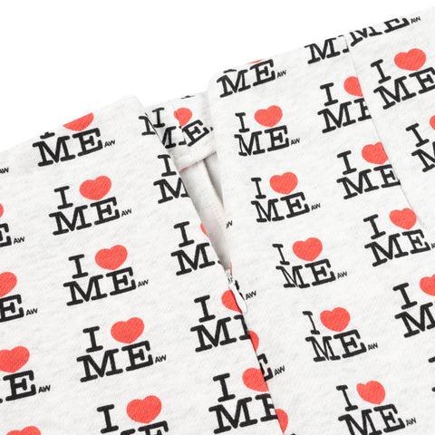 GREY I HEART ME MINI SKIRT