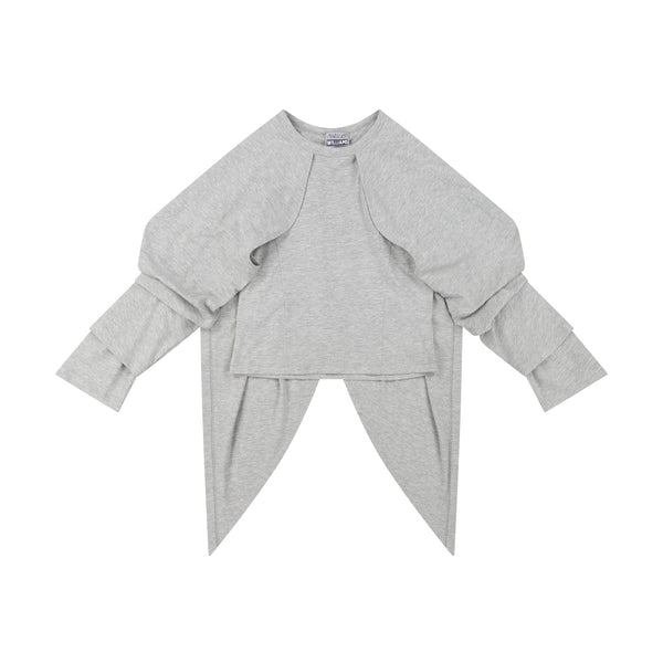 GREY WING TOP