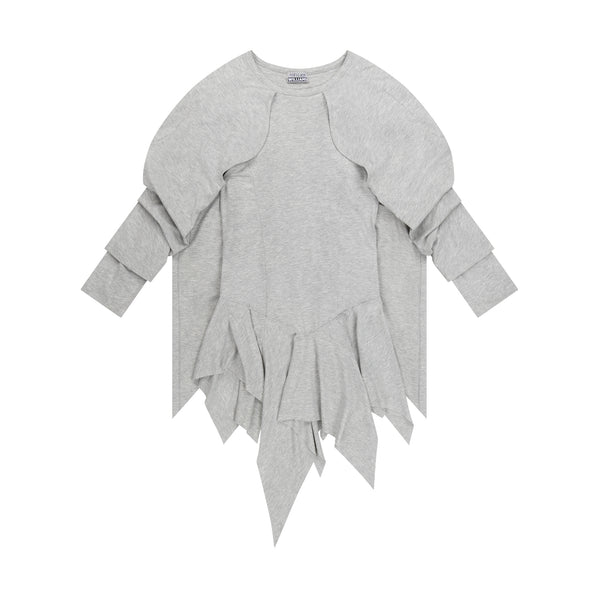 GREY WING DRESS